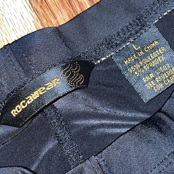 NEW Rocawear Stretch Ruched-Top Divine Spandex Leggings with stirrup Bottom sz L - Picture 13 of 17